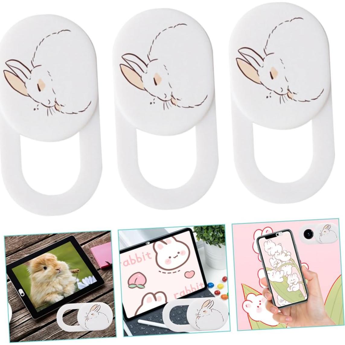 Artibetter 3 Piezas Cubierta de Privacidad Webcam Blanca