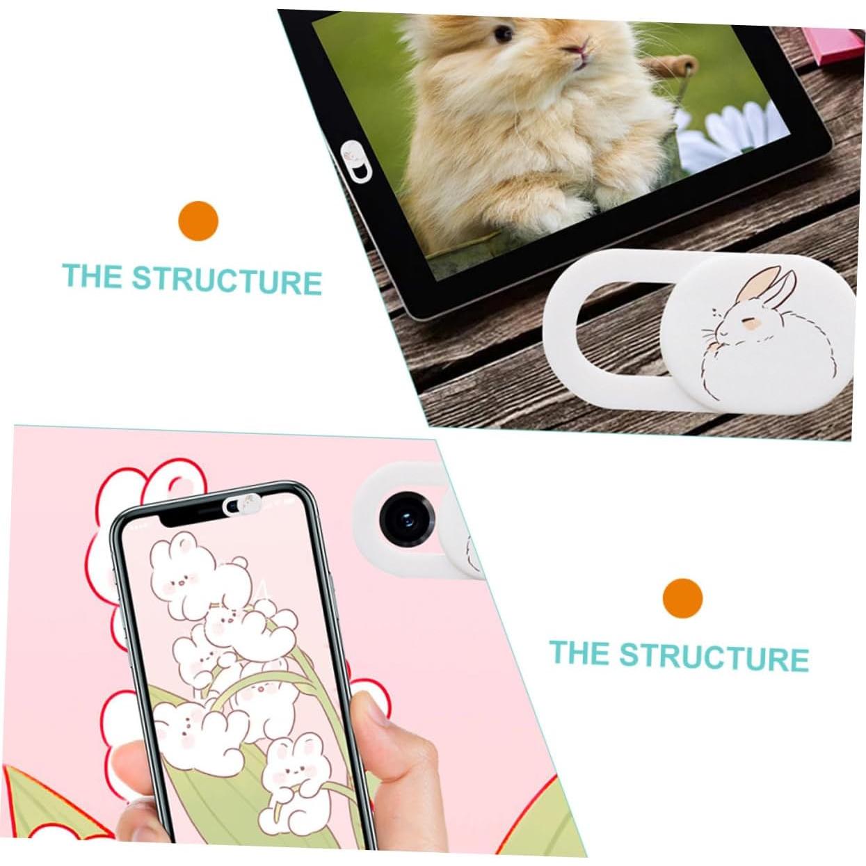 Artibetter 3 Piezas Cubierta de Privacidad Webcam Blanca