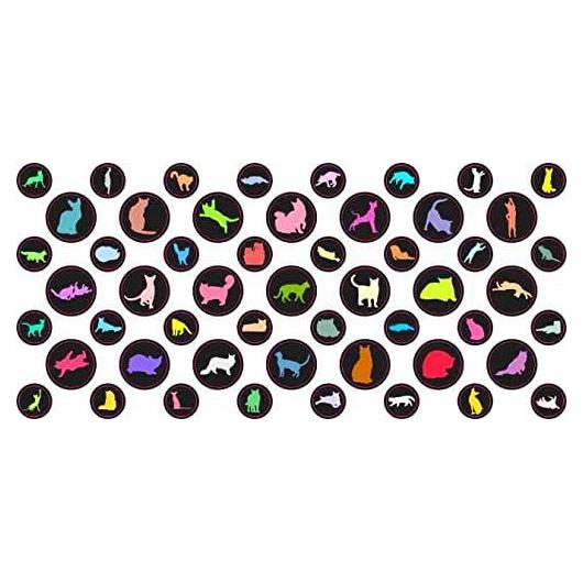 Stickers de Gato para Webcam StickerTalk - 53 Puntos Coloridos