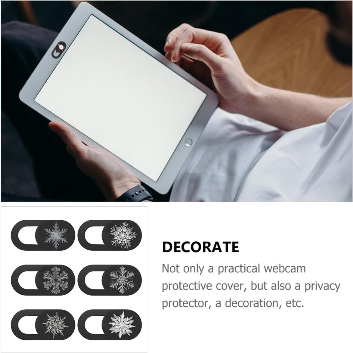 Cubierta de Webcam Deslizante Uonlytech - 6 Piezas, Protección Privacidad