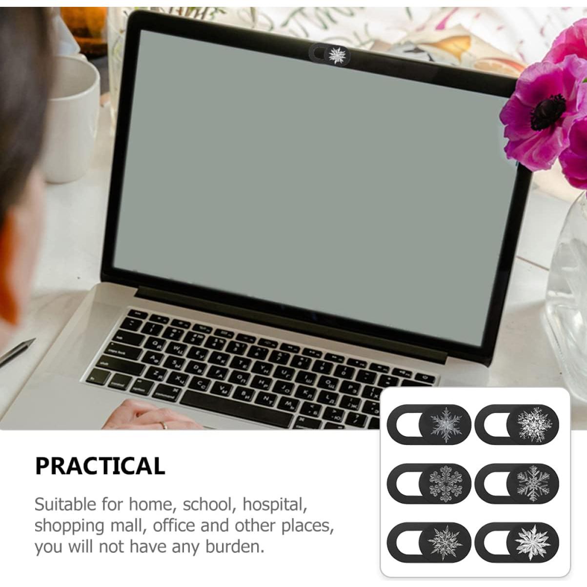 Cubierta de Webcam Deslizante Uonlytech - 6 Piezas, Protección Privacidad