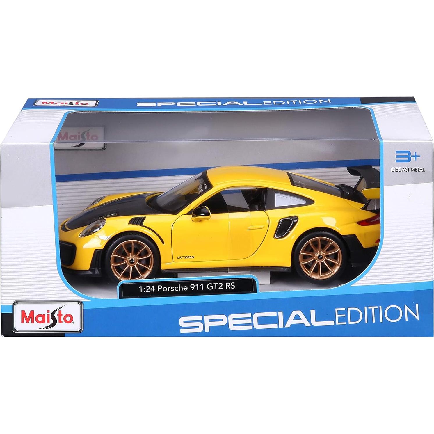 Maisto Porsche 911 GT2 RS Amarillo 1/24 Edición Especial