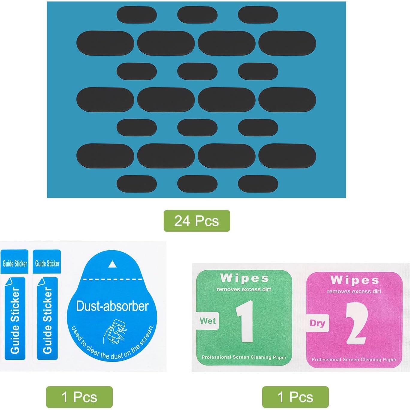 Cubierta de Webcam MECCANIXITY 0.3mm Negra 24 Paquete