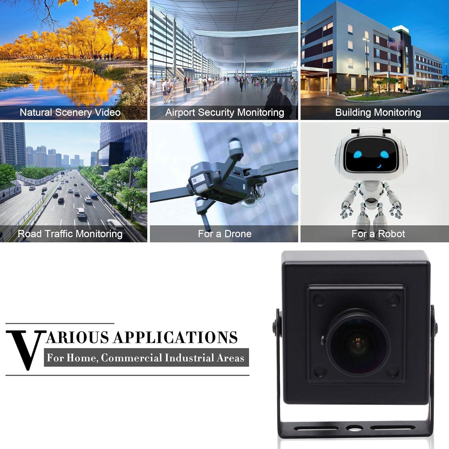 Cámara Web USB SVPRO 5MP HD Lente Ojo de Pez 170°