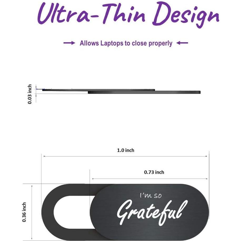 Cubierta de Webcam LoveFromPangaea - 3 Piezas, Protección Privacidad