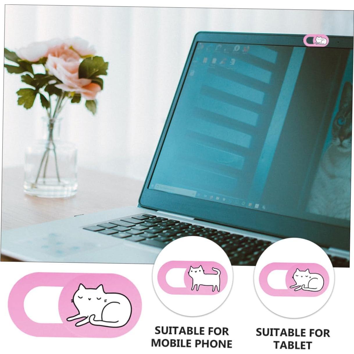 Cubierta de Cámara Happyyami 2 Piezas Rosa Deslizante Privacidad