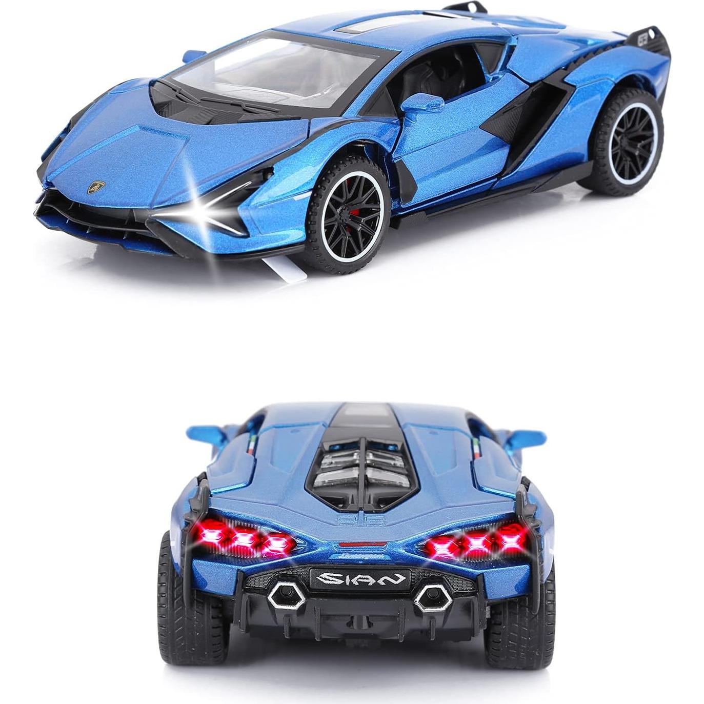 Coche de Juguete Metal Diecast Sasbsc Sian 1/32 Luz y Sonido