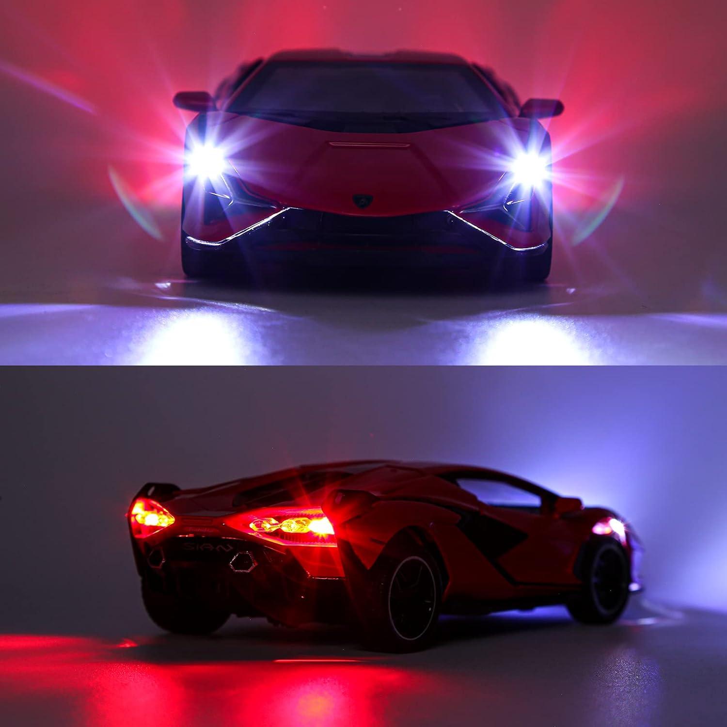 Coche de Juguete Metal Diecast Sasbsc Sian 1/32 Luz y Sonido