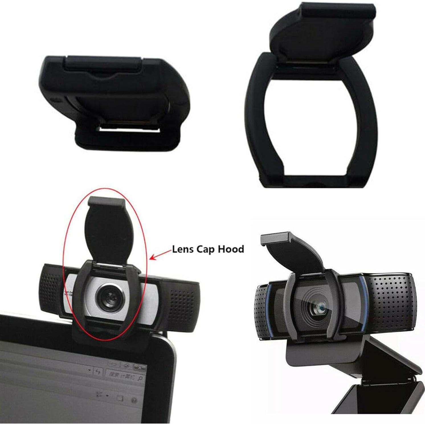 for logitech Webcam Cover, External Web cam Privacy Lens Cover for logitech C920 C922 C930e Privacy Shutter Lens Cap Hood Cover