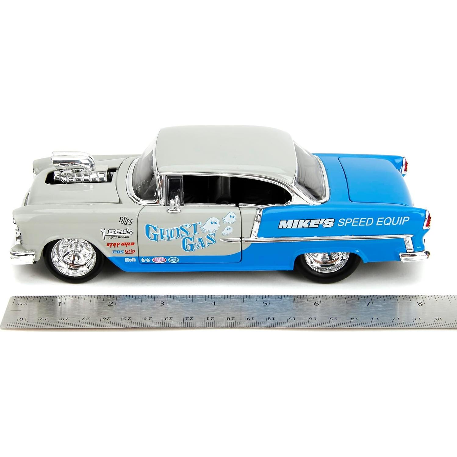 Coche Die-Cast 1:24 Jada Toys Chevrolet Bel-Air 1955 Gris/Azul