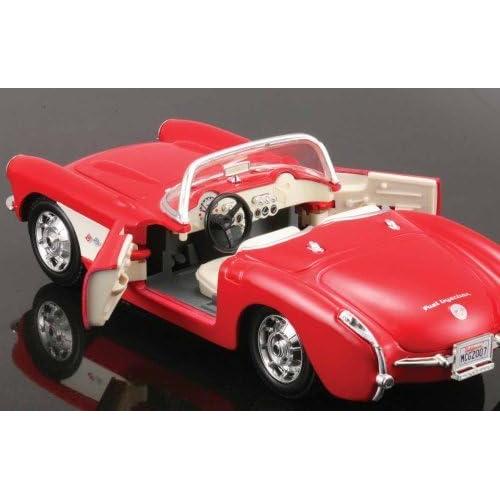 Maisto 1957 Chevrolet Corvette 1:24 Modelo a Escala Rojo