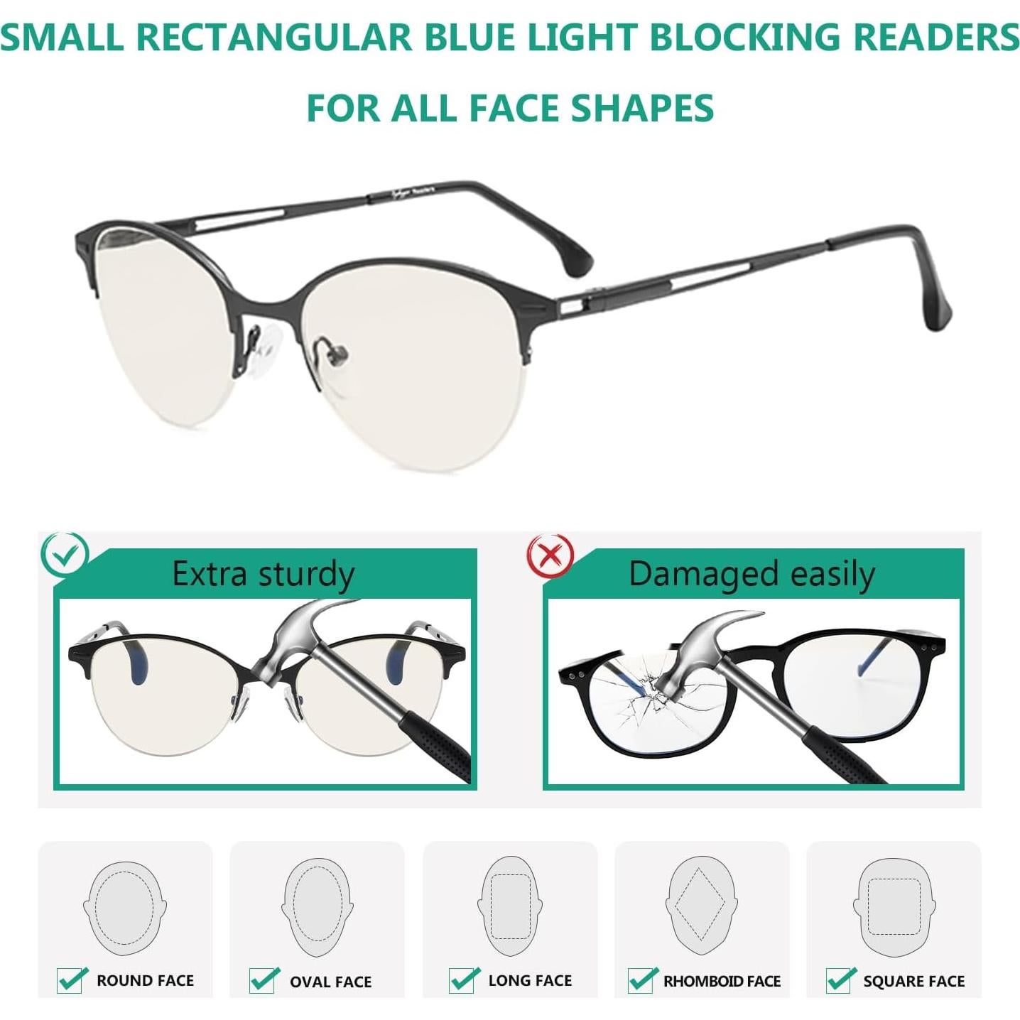 Eyekepper Gafas de Lectura Bloqueo Luz Azul 10 Paquete Unisex