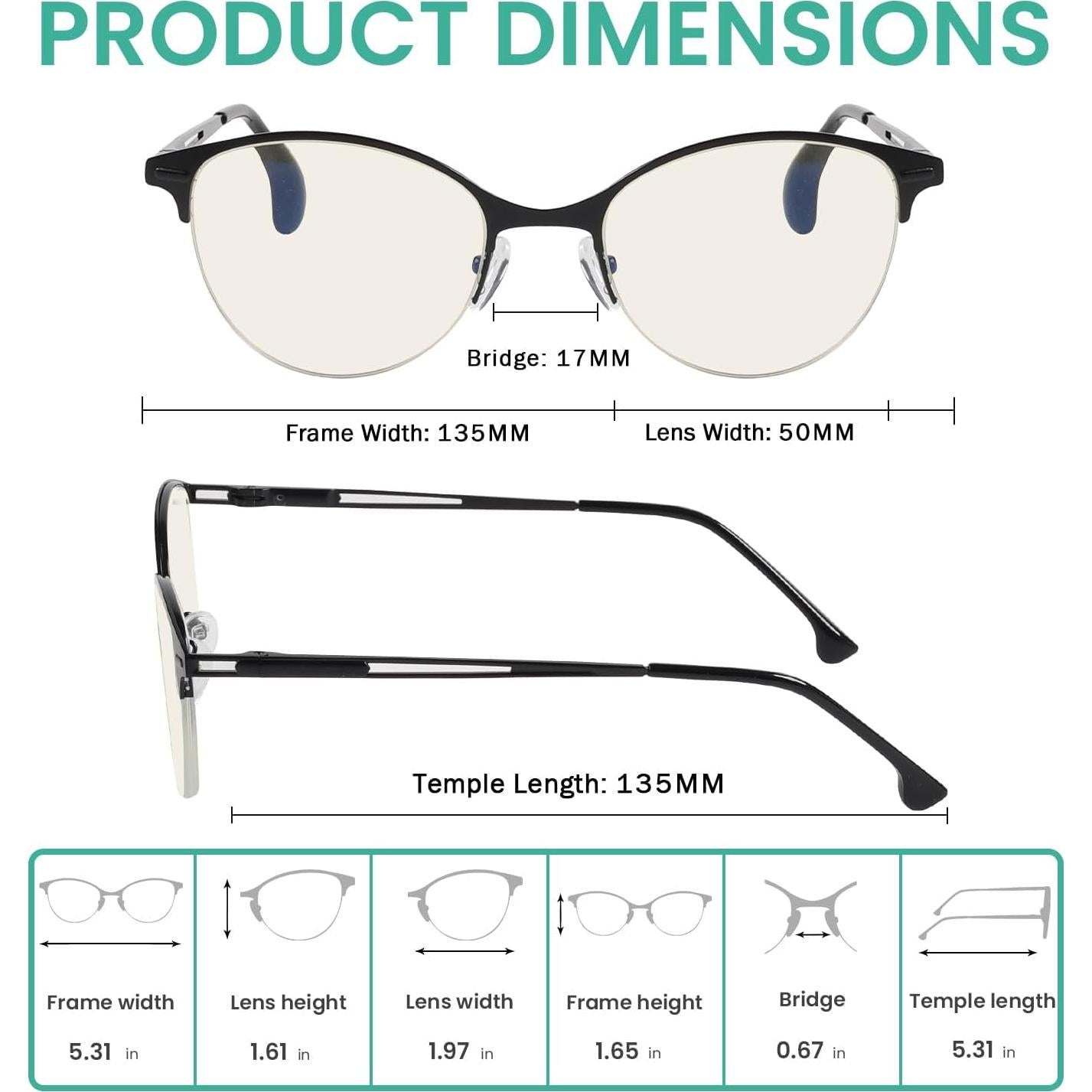 Eyekepper Gafas de Lectura Bloqueo Luz Azul 10 Paquete Unisex