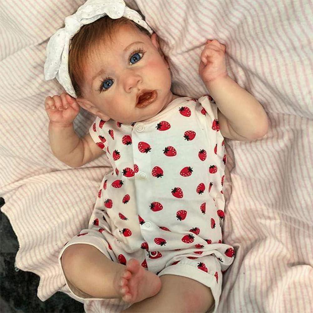 Muñeca Reborn KSBD 20" Realista con Accesorios para Niños 3+