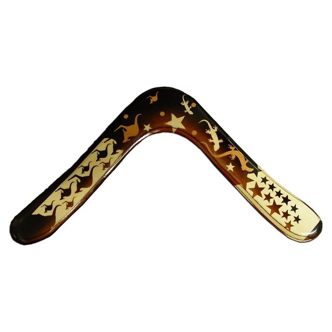 Bumerán de Madera Azul Aborigen - Bumeranes Colorado