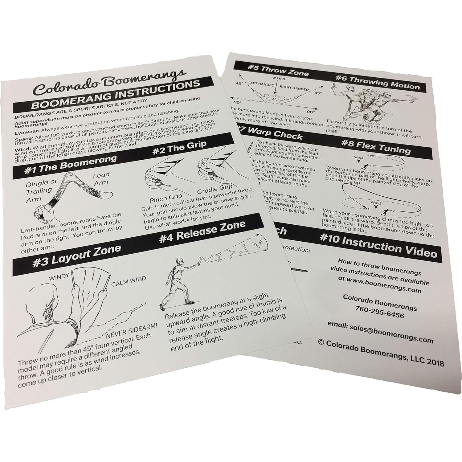 Bumerán de Madera Azul Aborigen - Bumeranes Colorado