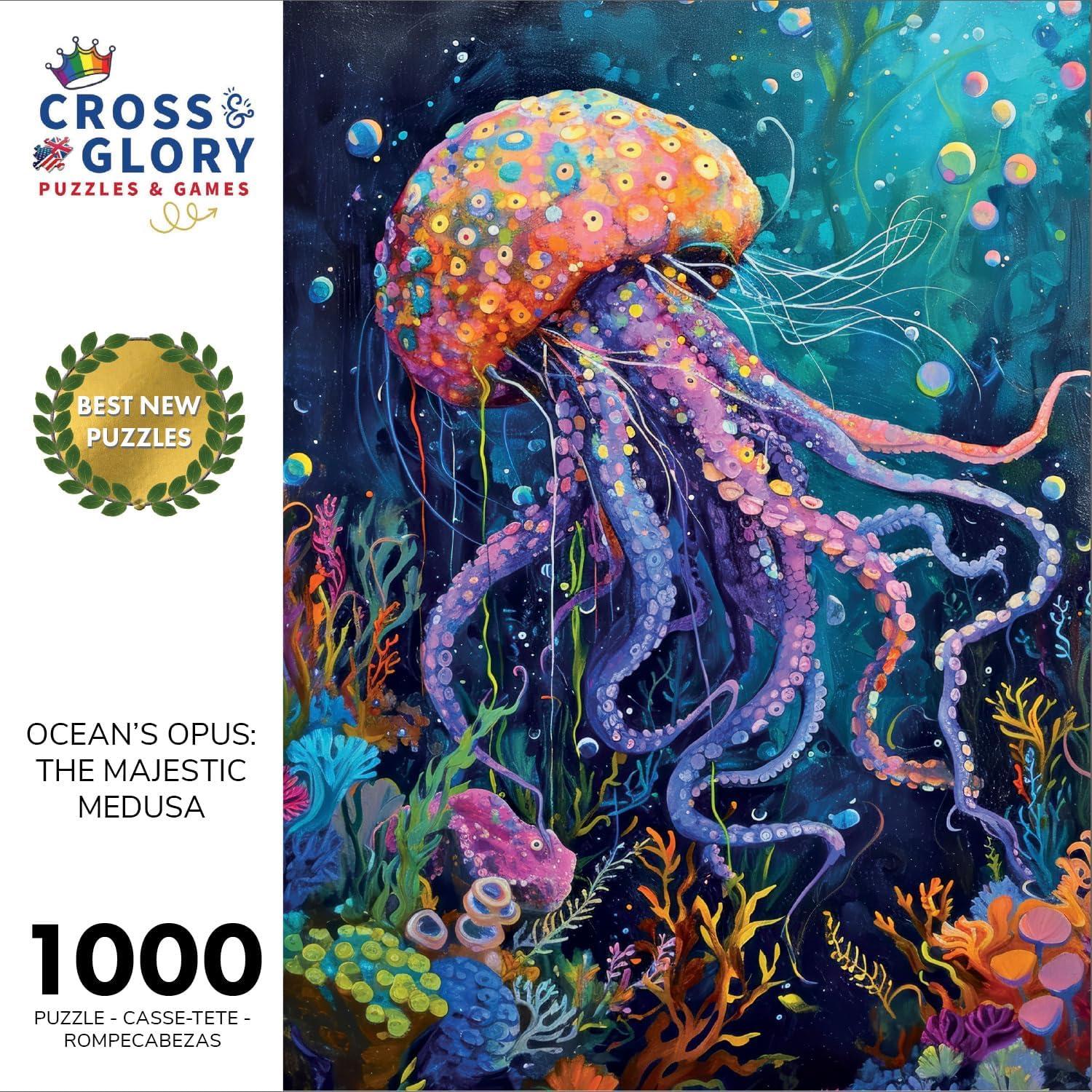 Rompecabezas 1000 Piezas Cross & Glory Opus del Océano Medusa