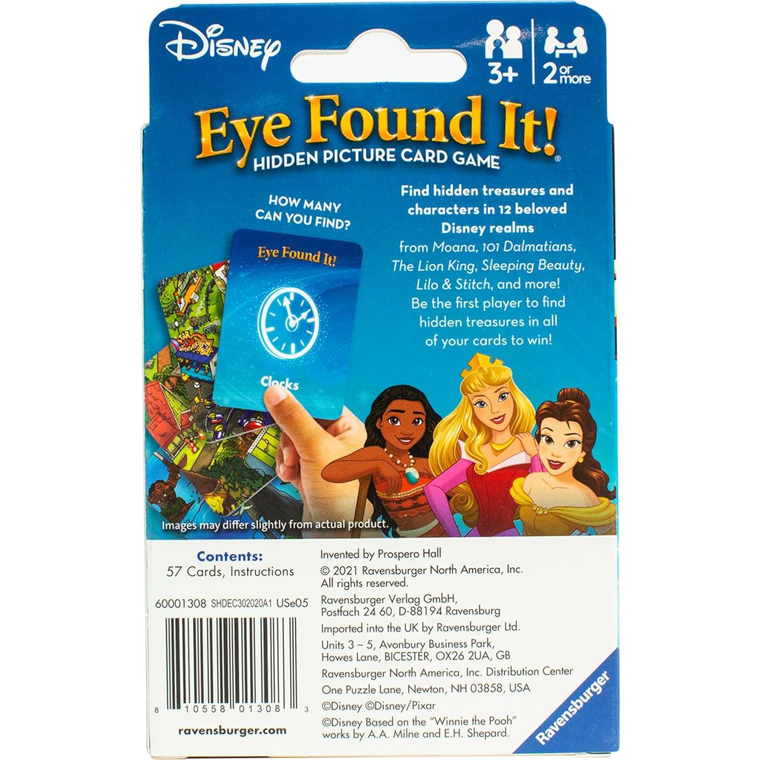 Juego de Cartas Disney ¡Lo Encontré! Ravensburger 3-5 Años