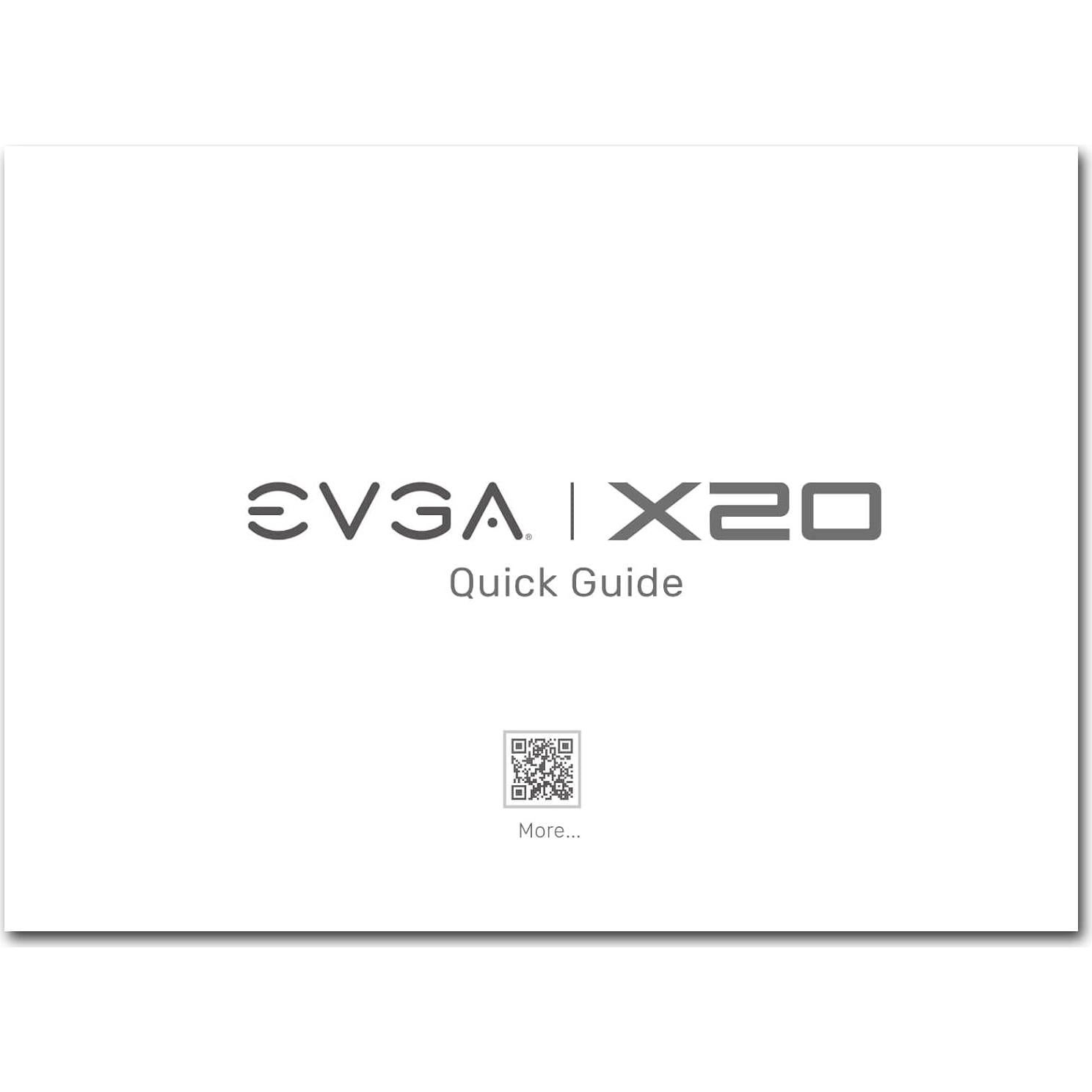 Ratón Gaming Inalámbrico EVGA X20 Negro 16000 DPI 10 Botones