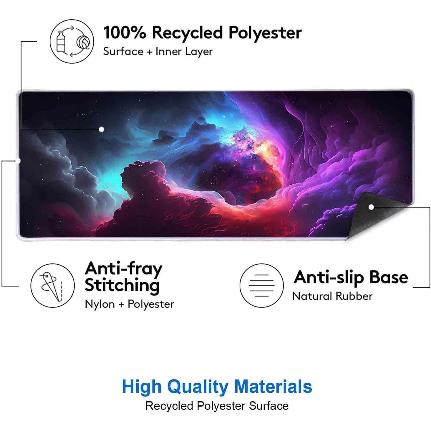 Alfombrilla de Escritorio IMAYONDIA Galaxia Brillante 800x300mm