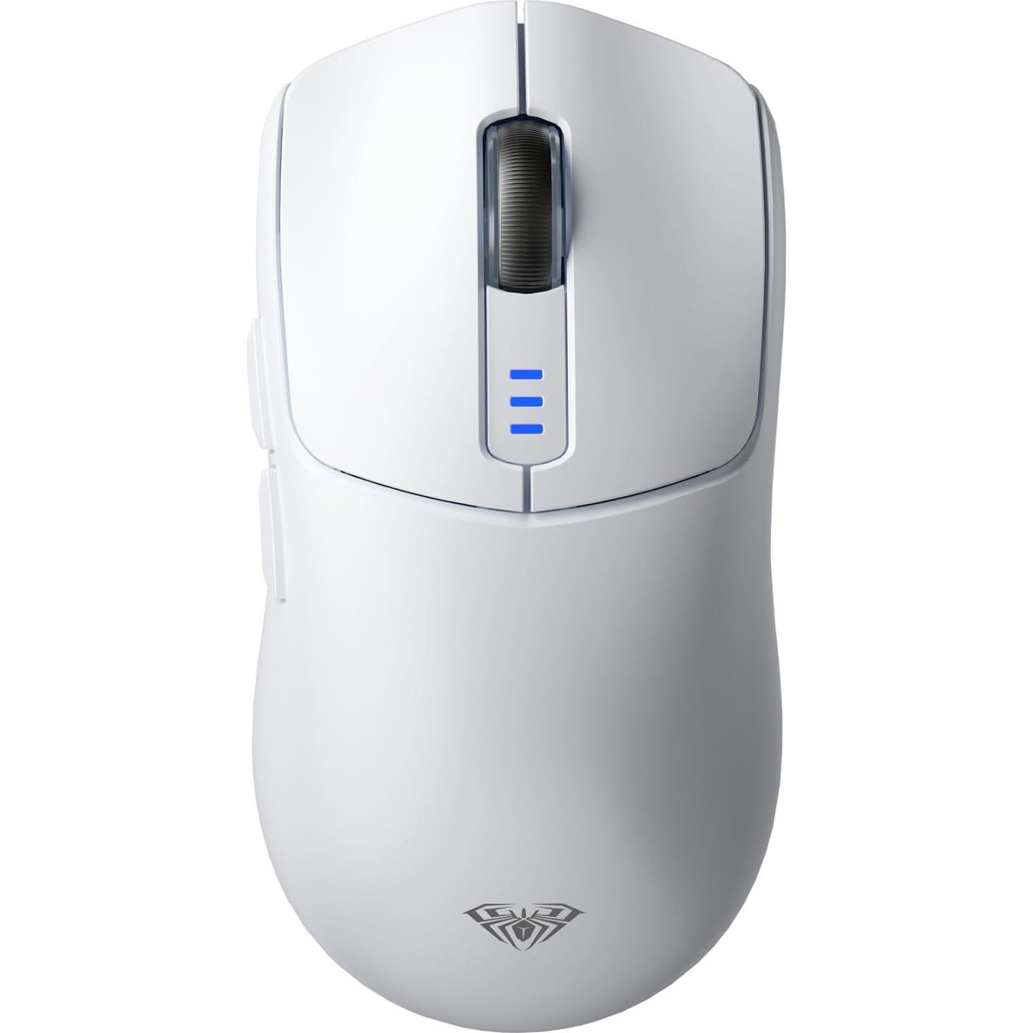 AULA Wireless Keyboard Combo, F75 75% Mechanical Keyboard, Hot Swappable + SC580 Wireless Gaming Mouse, White