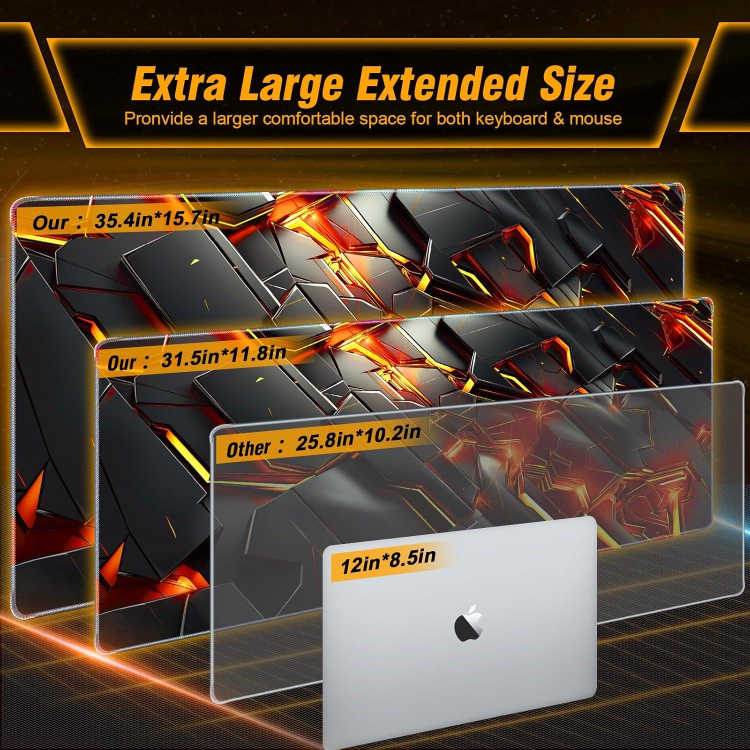 Alfombrilla de Ratón WECOOL Extra Grande 80x30 cm Antideslizante