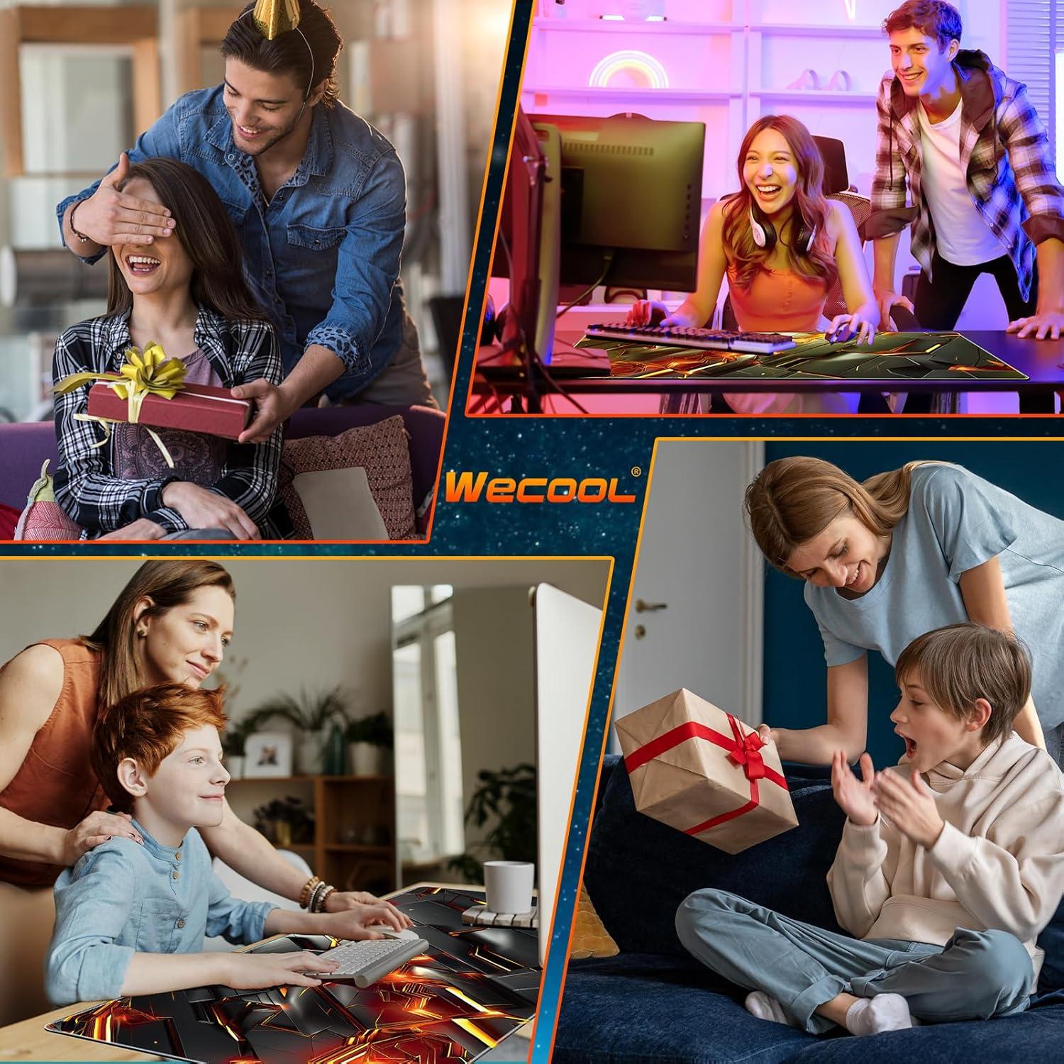 Alfombrilla de Ratón WECOOL Extra Grande 80x30 cm Antideslizante