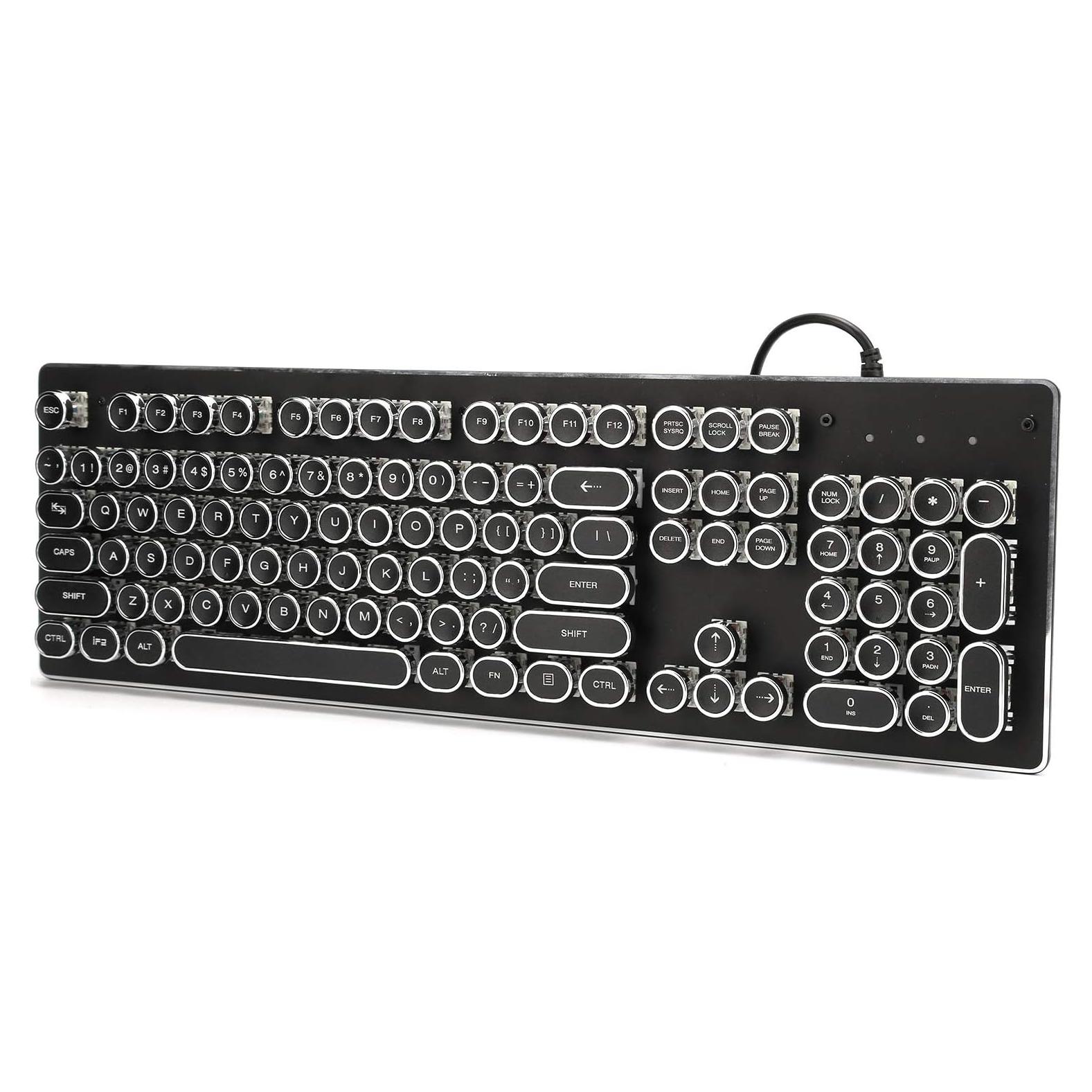 Teclado Mecánico para Juegos 070, 104 Teclas, Luz Mixta, USB