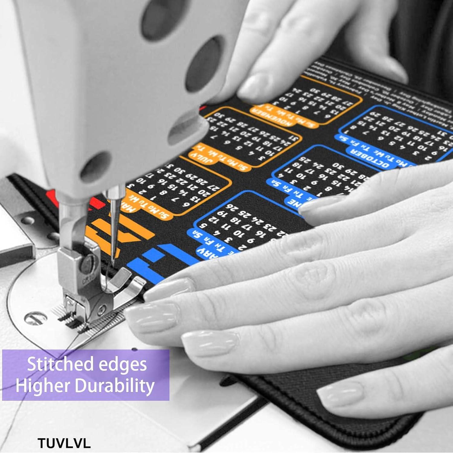 Alfombrilla de ratón TUVLVL negra 24.4x19.8 cm antideslizante