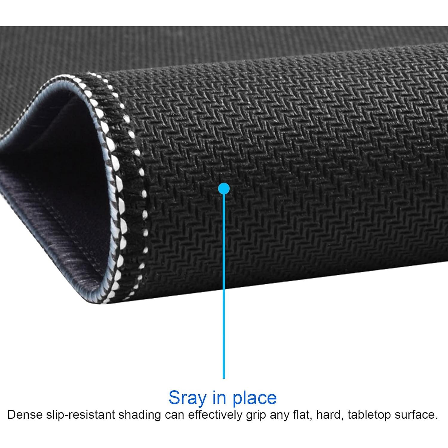 Alfombrilla de ratón TUVLVL negra 24.4x19.8 cm antideslizante