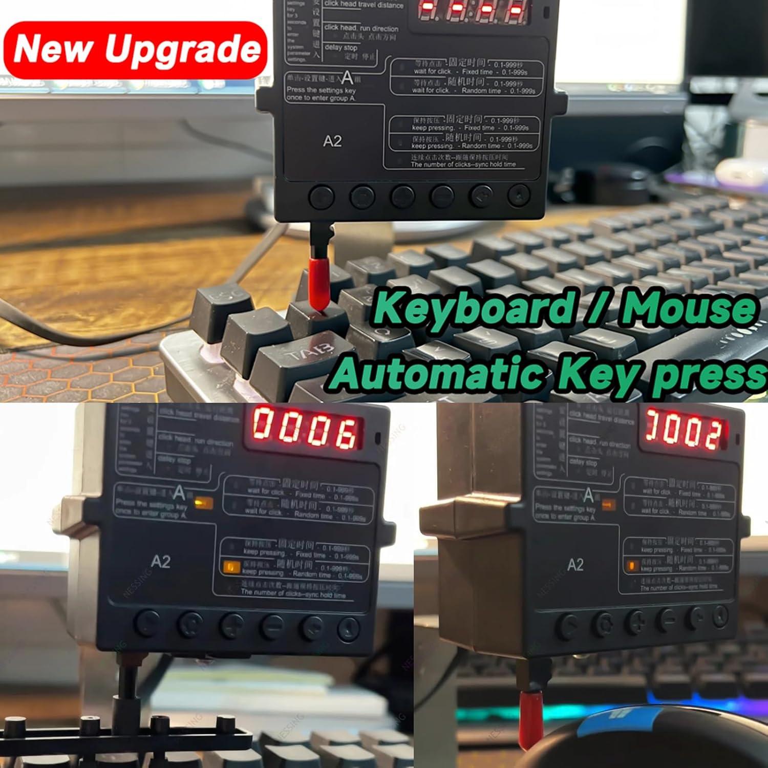 Physical Click Auto Keyboard Clicker Mouse Jigglier;Auto Random Clicking Game Assist; Mouse Mover Auto clicking Tool (ABC)