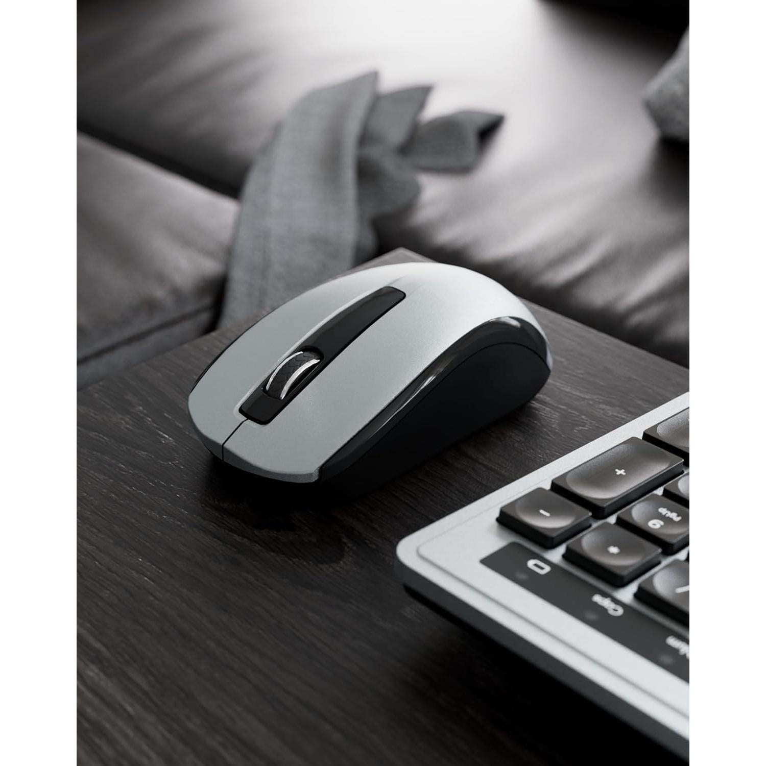 Combo Teclado y Ratón Inalámbrico YUNSHAN K670-F624 Gris Negro