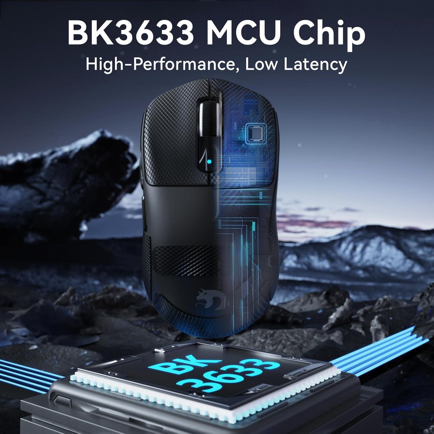 Ratón Inalámbrico para Juegos MAMBASNAKE M3, 40K DPI, 39g