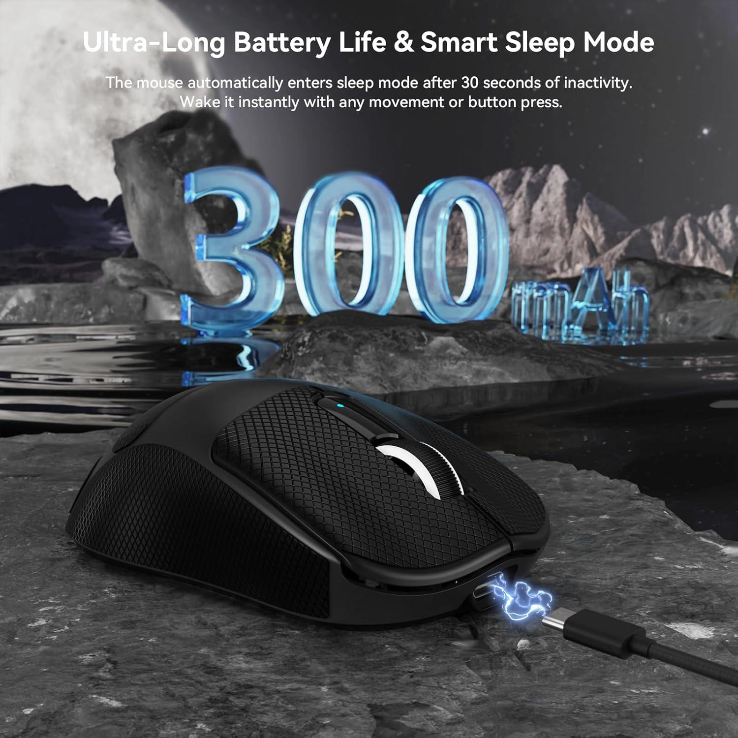 Ratón Inalámbrico para Juegos MAMBASNAKE M3, 40K DPI, 39g