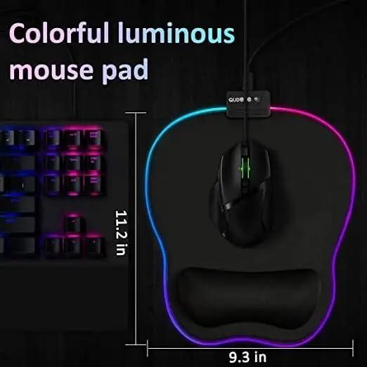 Alfombrilla de Ratón Ergonómica RGB The Celly Plug 28.4x23.6cm