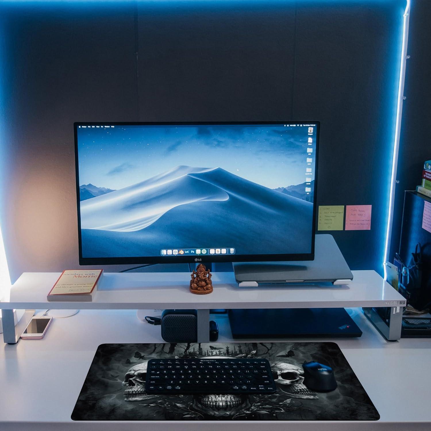 Alfombrilla de Ratón Grande KOAIWPAE Calaveras 80x40 cm