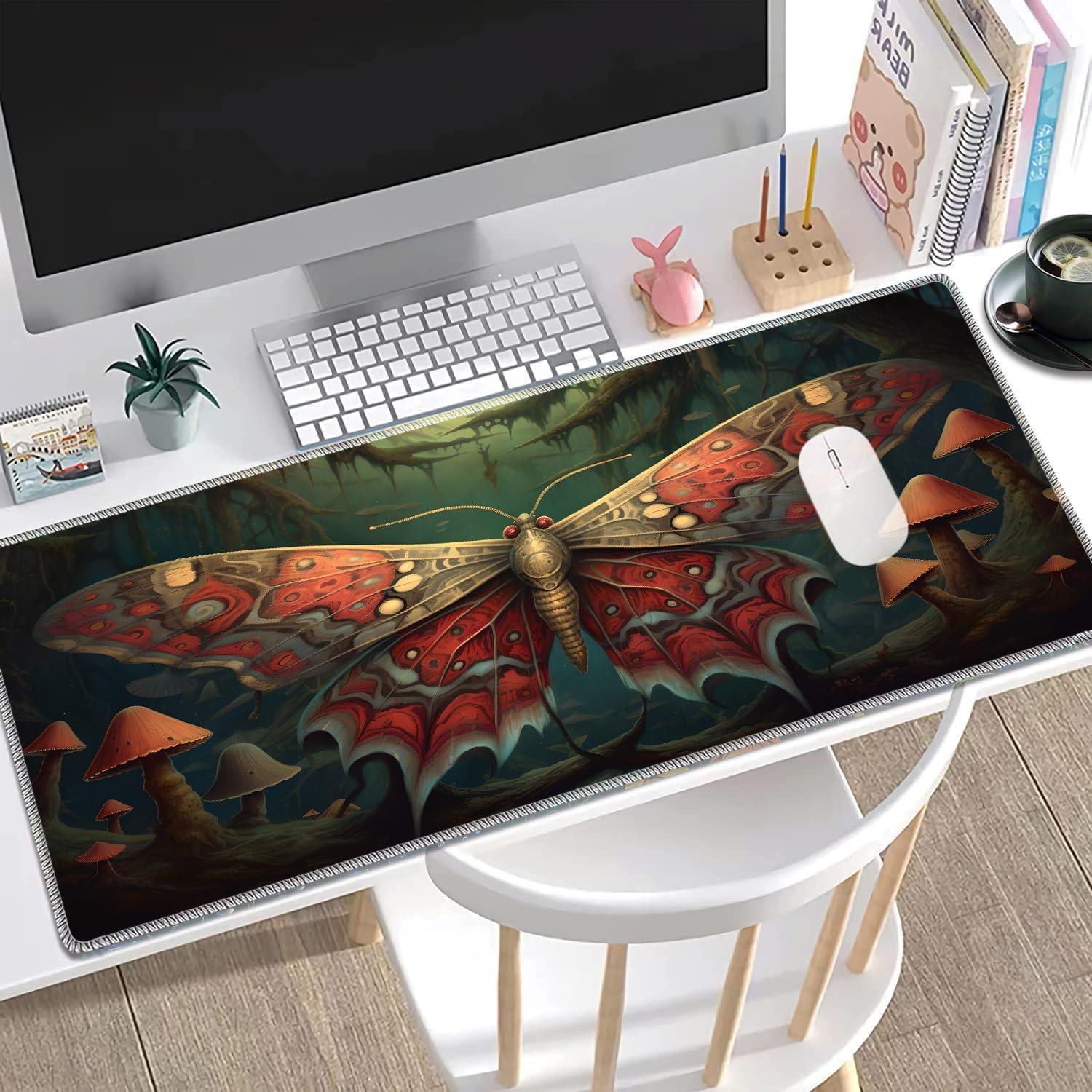MTG Playmat, Smooth Surface Game Play Pad MTG TCG 24 x 14 inch with Storage Bag, Non-Slip Mouse Pad Card Fighting Game, Mechanical Adjustment