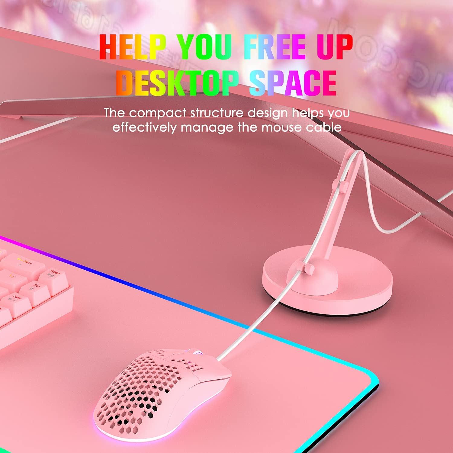 Combo Teclado Mecánico Gaming y Ratón LexonElec 68 Teclas RGB