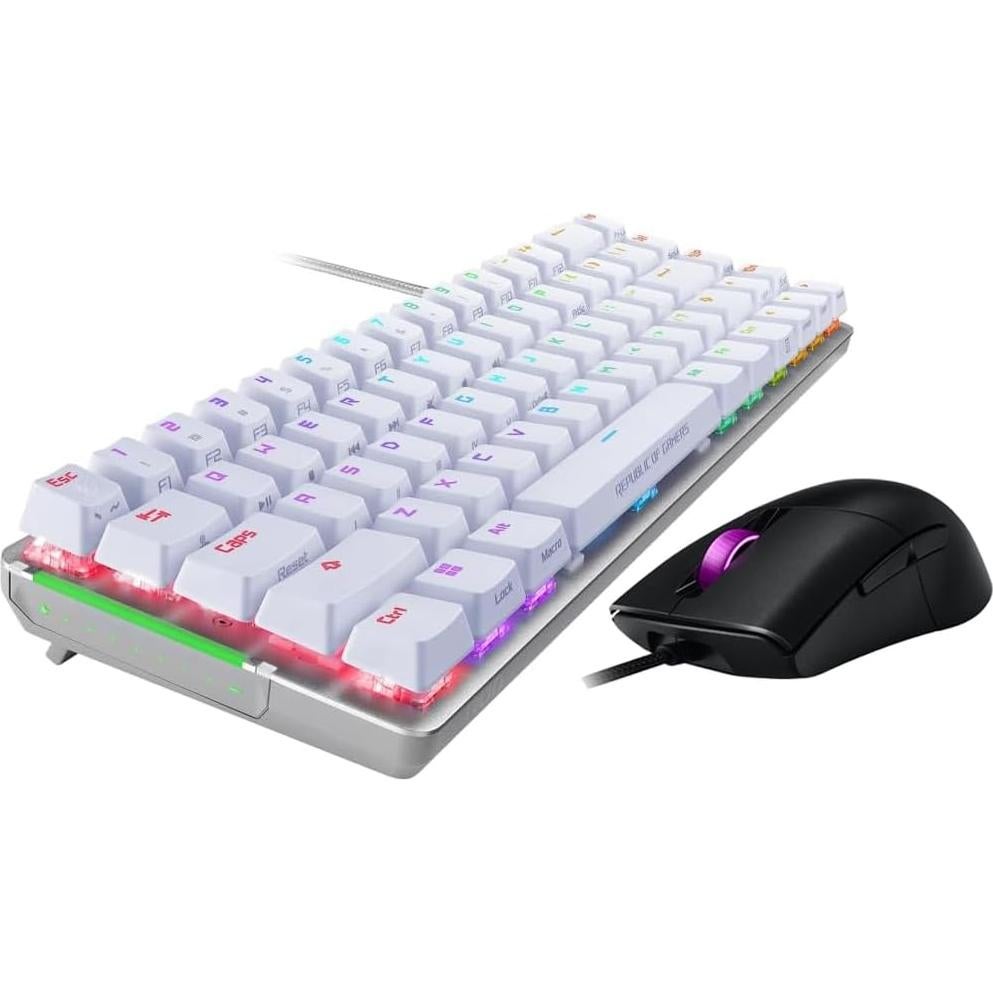 Teclado Gaming Compacto ASUS ROG Falchion Ace 65% + Ratón ROG Keris