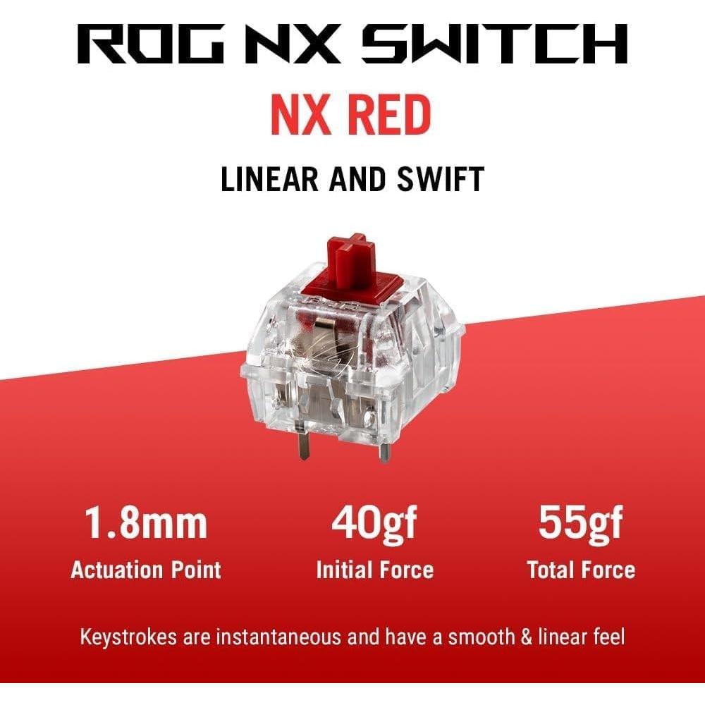 Teclado Gaming Compacto ASUS ROG Falchion Ace 65% + Ratón ROG Keris