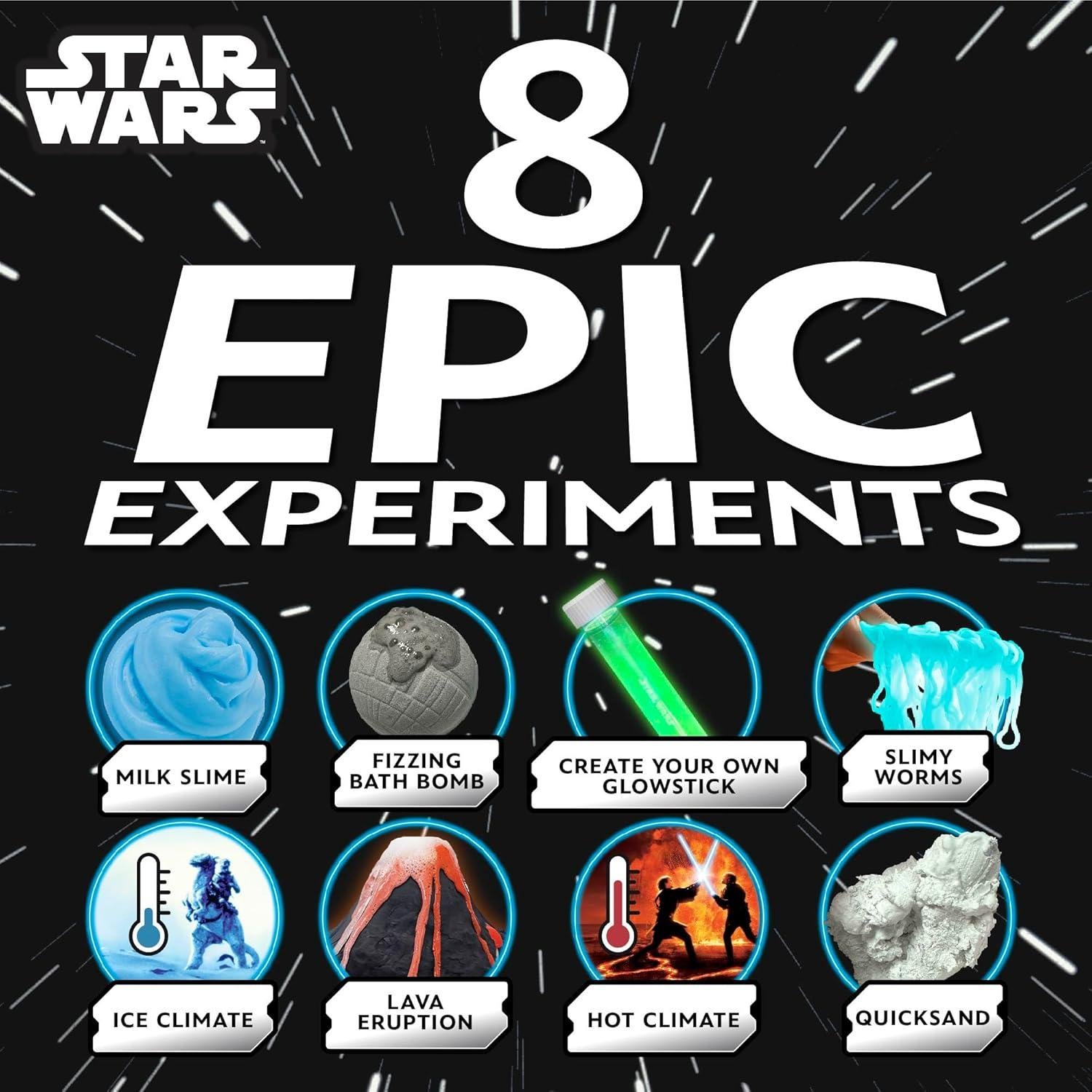 Kit de Química Galáctica Star Wars - 8 Experimentos STEM