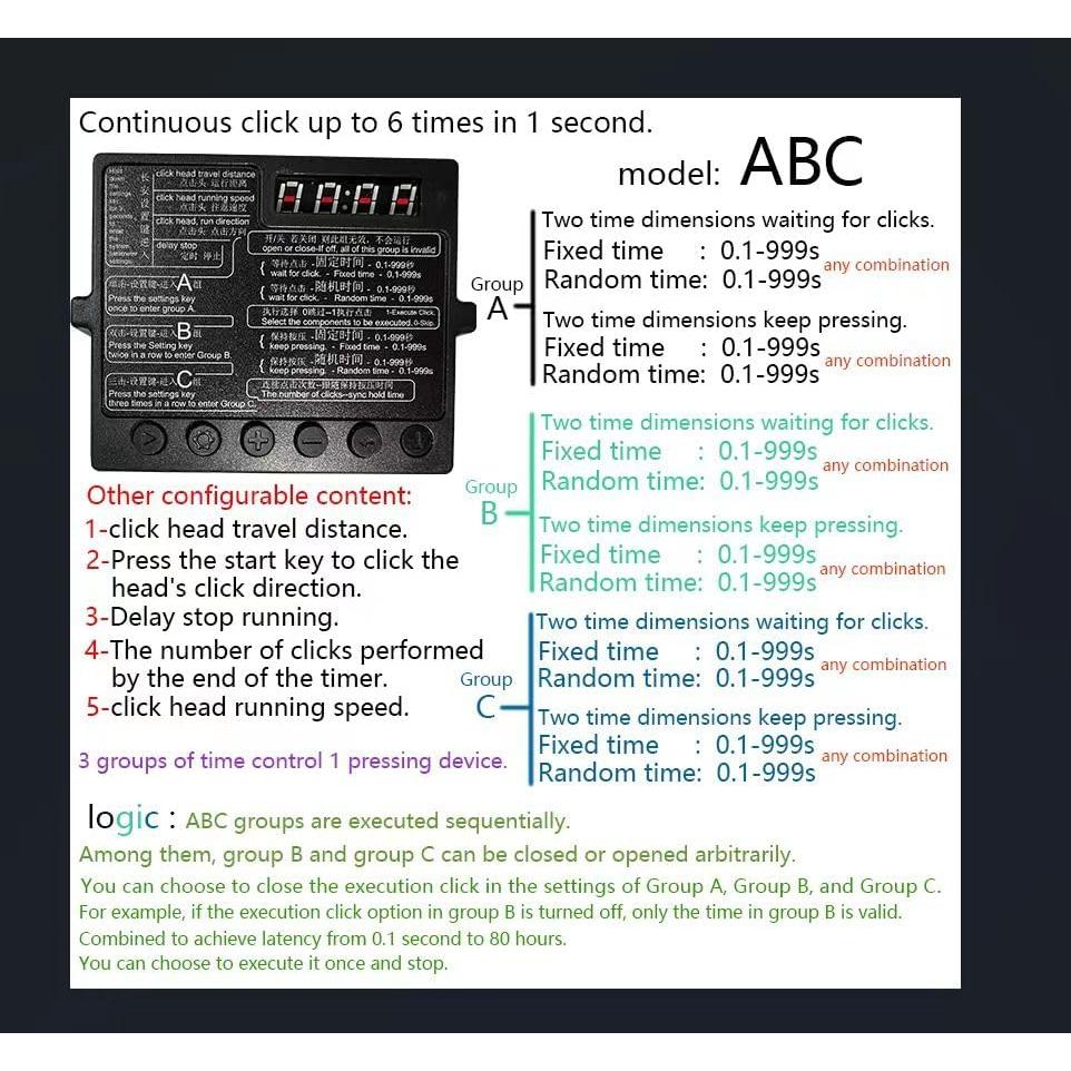 Physical Click Auto Keyboard Clicker Mouse Jiggler Mouse Mover Auto clicking Tool