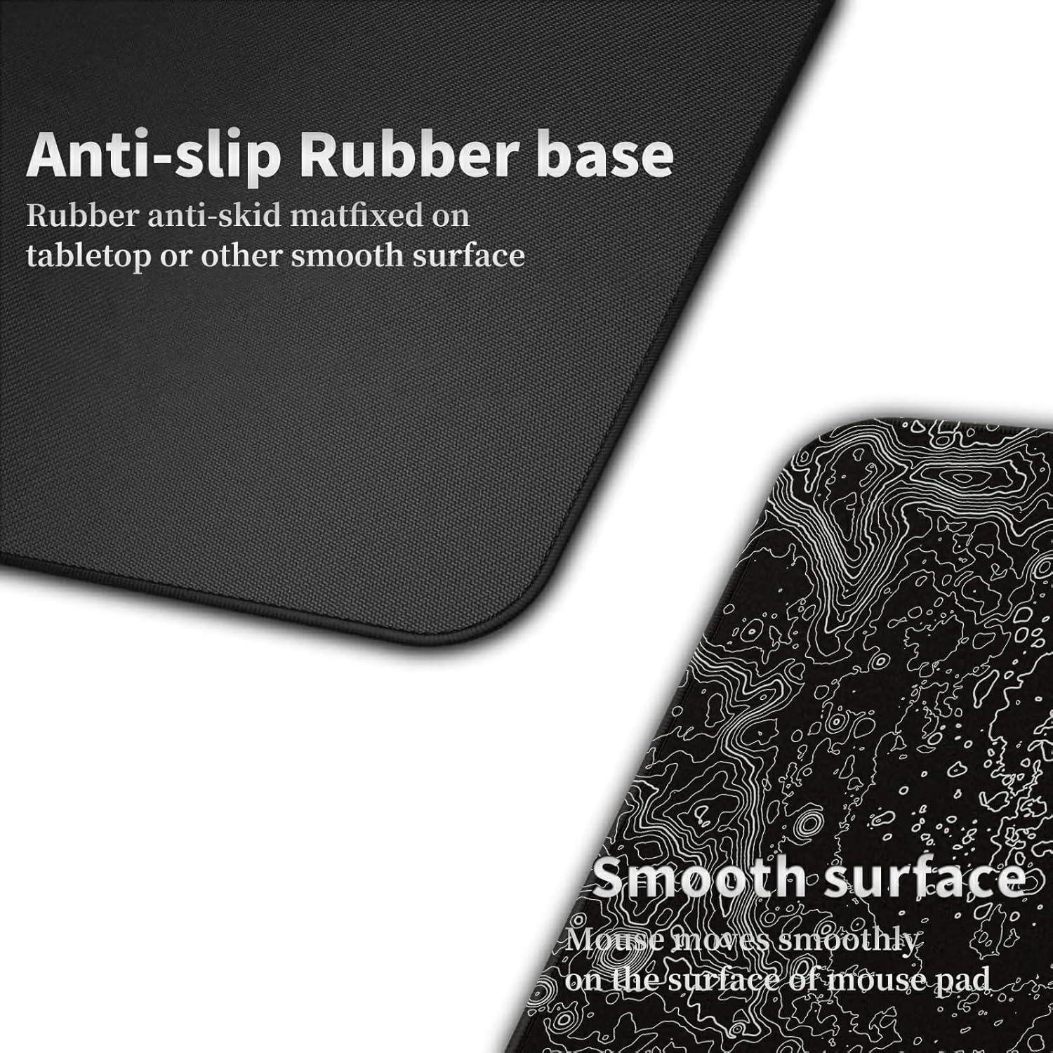 Alfombrilla de Ratón Grande SROJDHFJB 80x30 cm Superficie Luna