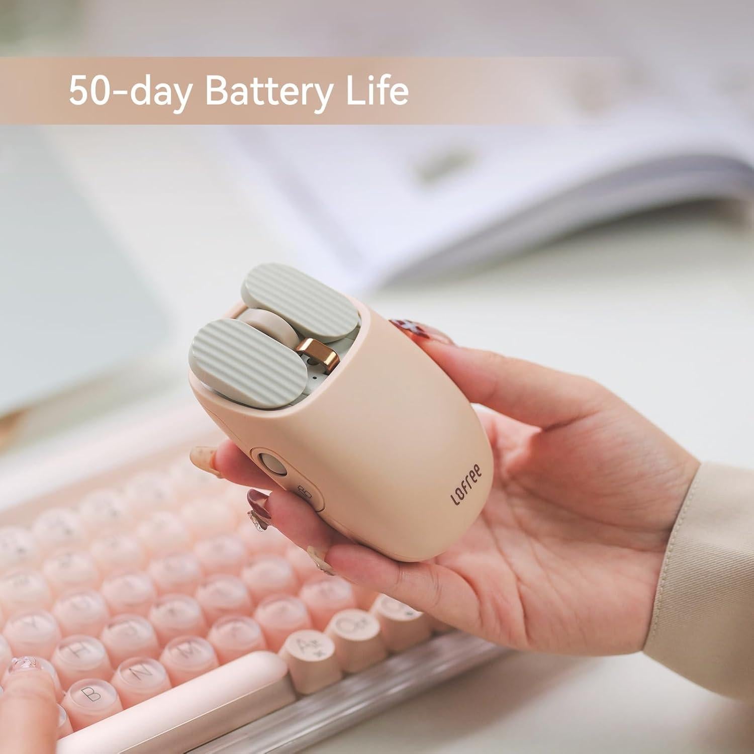 Teclado Mecánico LOFREE DOT 75% con Ratón Bluetooth Ajustable