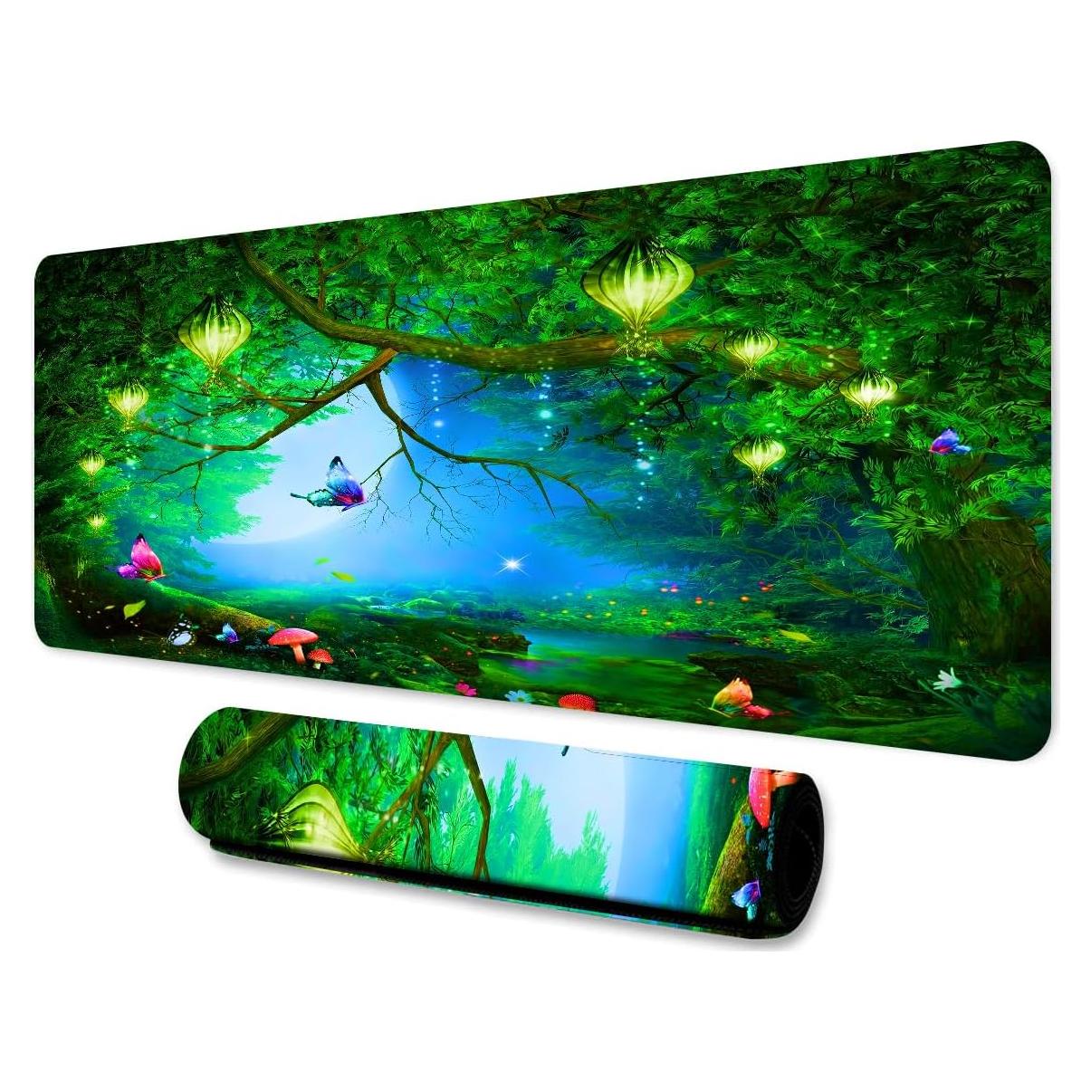 Alfombrilla de Ratón Grande LshyMn 80x30 cm Suave Antideslizante