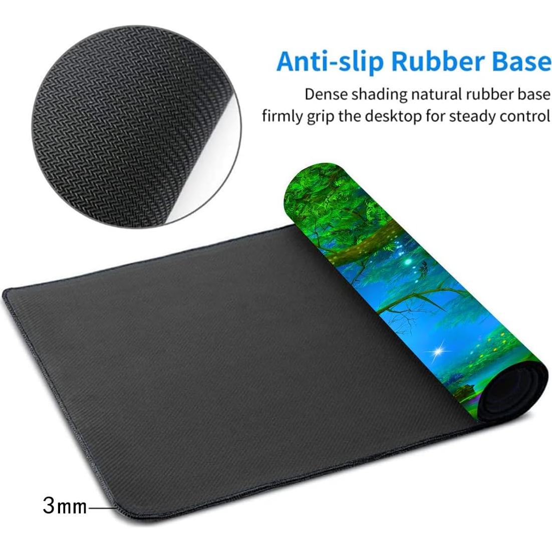 Alfombrilla de Ratón Grande LshyMn 80x30 cm Suave Antideslizante