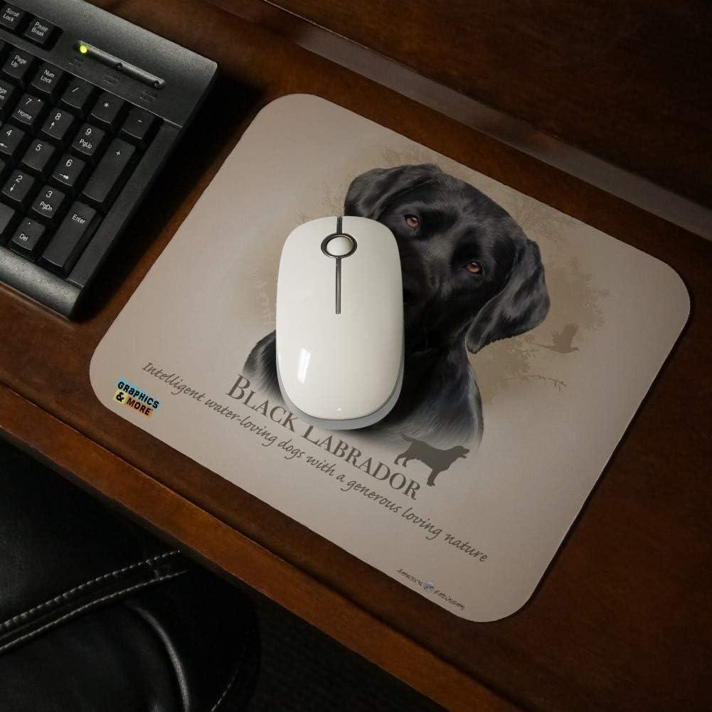 Alfombrilla de Ratón Graphics & More Labrador Negro 23.6x19.8cm
