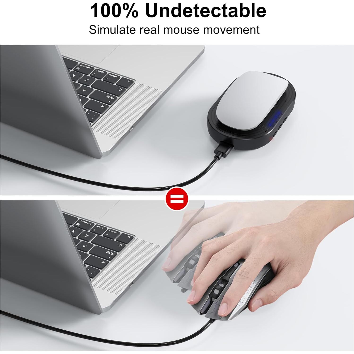 Mouse Jiggler Indetectable VoroDcip con Temporizador y Diseño Silencioso