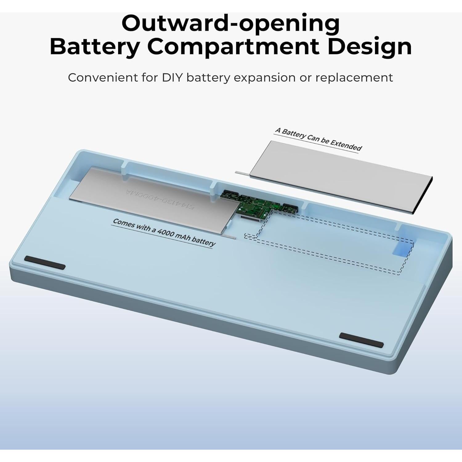 Teclado Gaming Mecánico Inalámbrico XVX K75 Pro 75% RGB