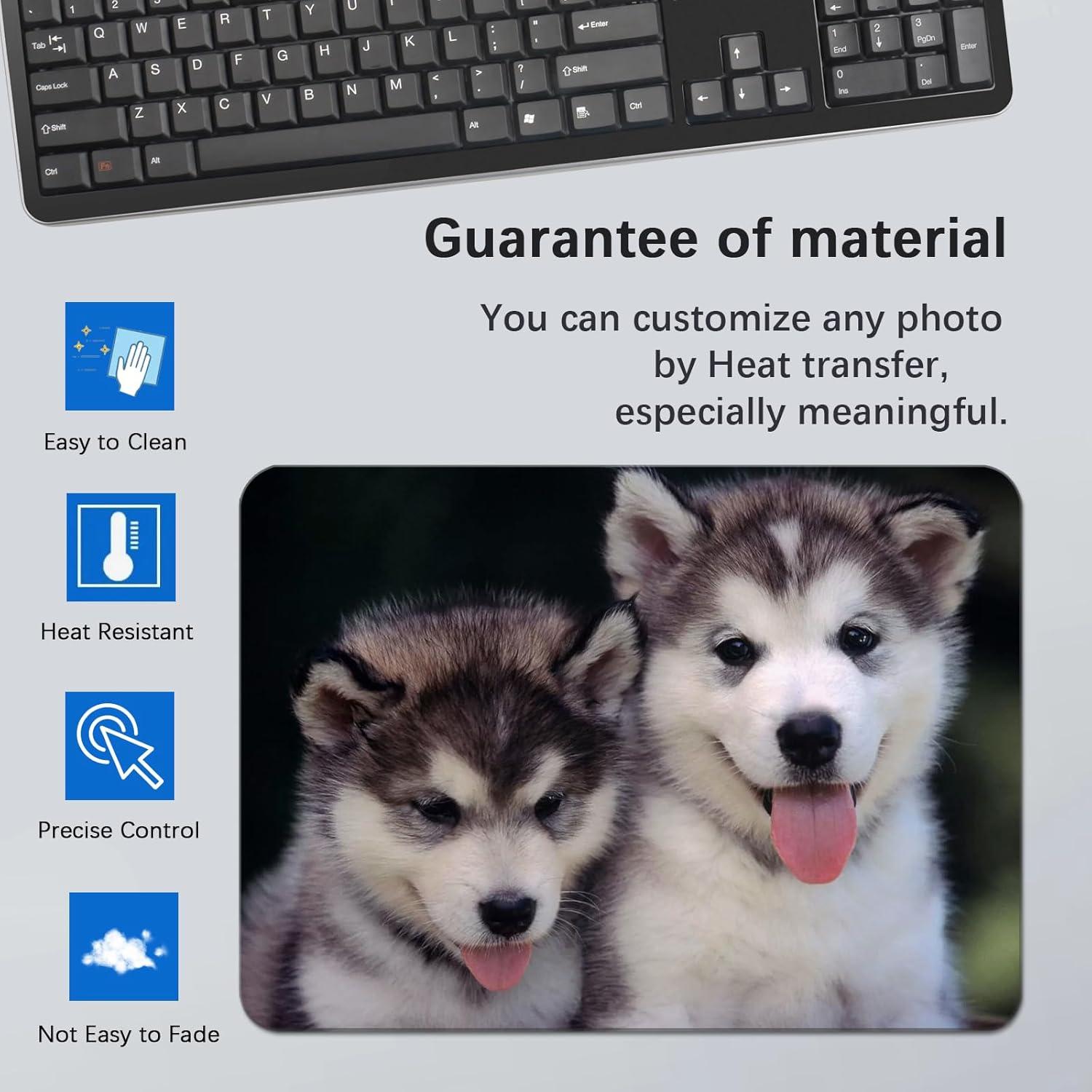 20 Alfombrillas de Ratón Blancas ORJ 24x20cm Personalizables